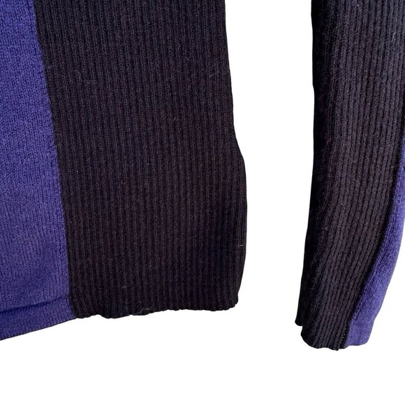 G.I.L.I. Womens Purple & Black Long Sleeve Cotton Blend Knit Sweater Top Size L - Picture 5 of 8